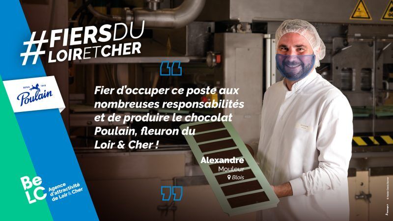 Portrait d'Alexandre Boucher, fier de mon job à la chocolaterie Poulain en Loir-et-Cher