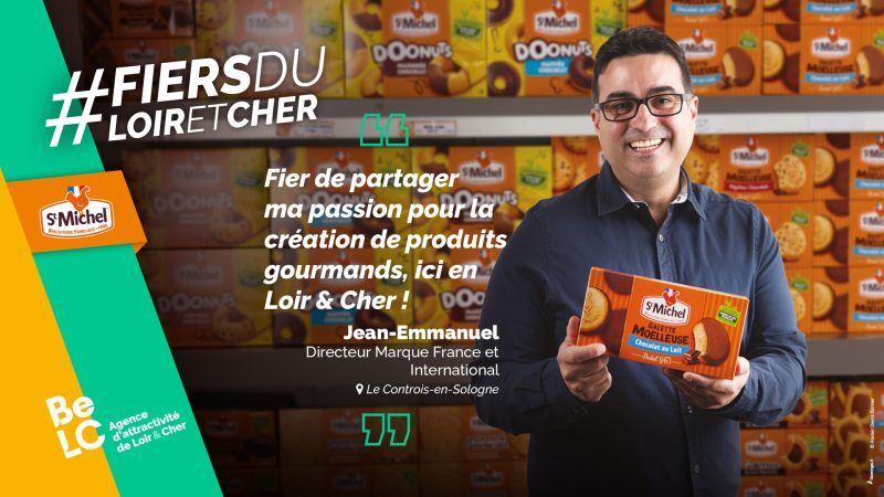 Portrait de Jean-Emmanuel, Responsable marques chez St Michel à Contres, en Loir-et-Cher