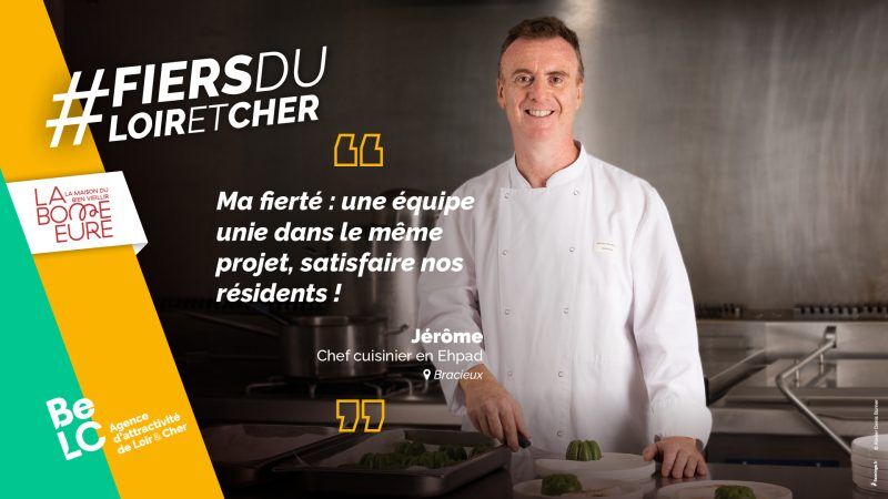 Portrait de Jérôme Raimbault, chef cuisinier en Ehpad en Loir-et-Cher