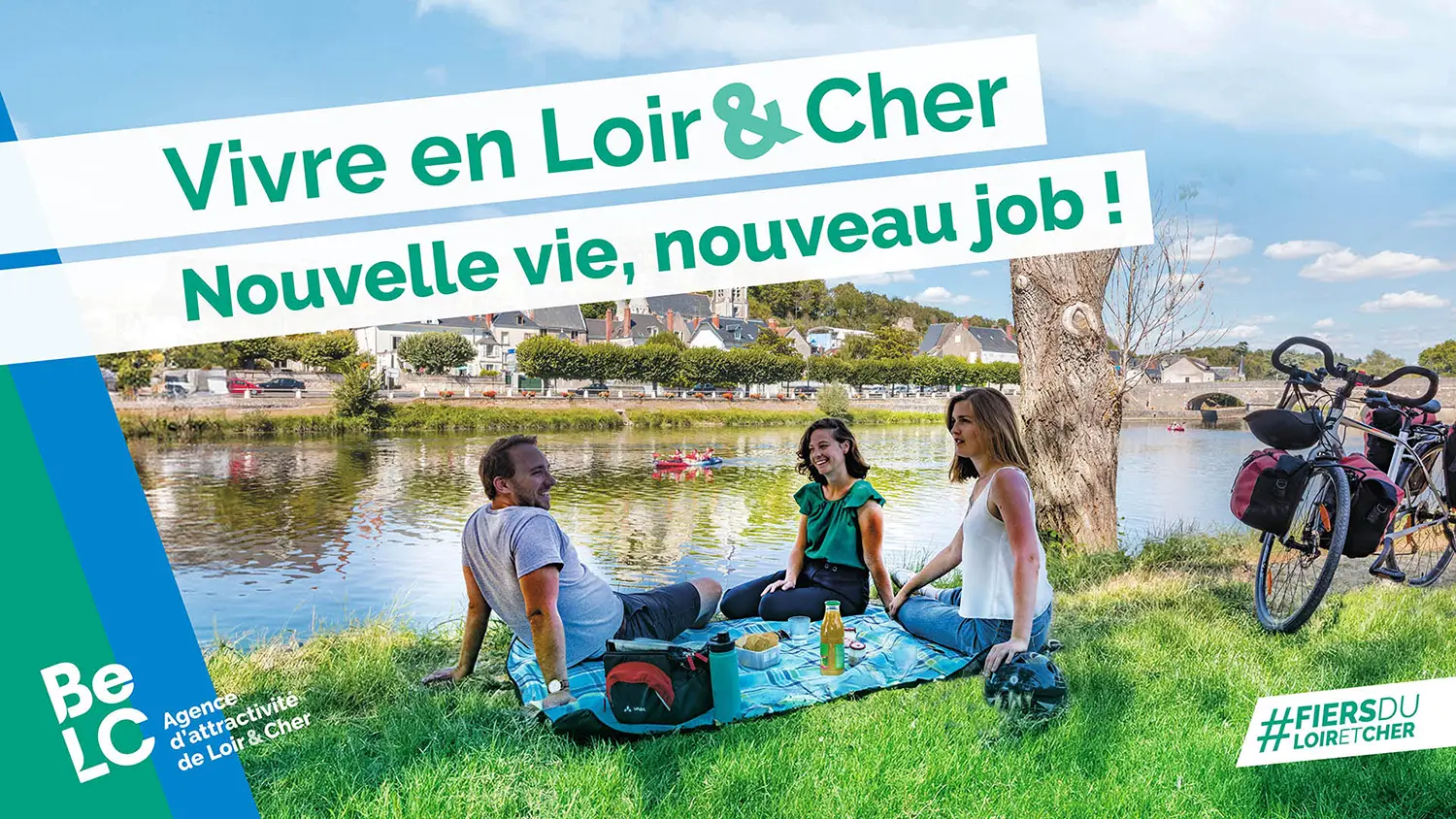 Visuel de la campagne 'Vivre en Loir-et-Cher, nouvelle vie, nouveau job